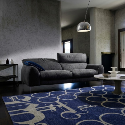 Canapé trois places Canapés 3 places Tapisserie Meubles Prianera Textile de luxe Canapés gris