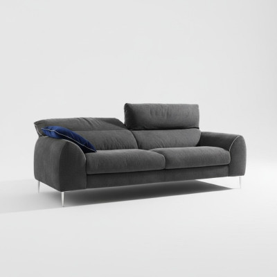 Canapé trois places Canapés 3 places Tapisserie Meubles Prianera Textile de luxe Canapés gris