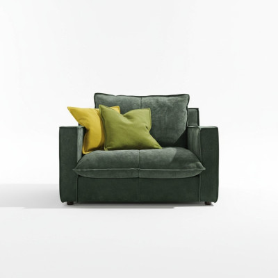 Fauteuil Rembourrage Meubles Conception Détente Meubles Vert Salon de luxe Un seul siège Prianera