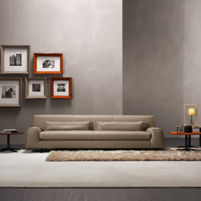 Canapé 3 places Gris Salon Prianera Tapisserie Mobilier Italien Textile