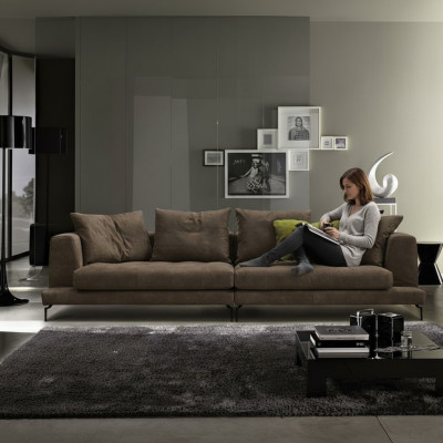 Canapé 4 places, canapés en cuir de luxe, canapé en cuir de luxe, canapé quatre places.