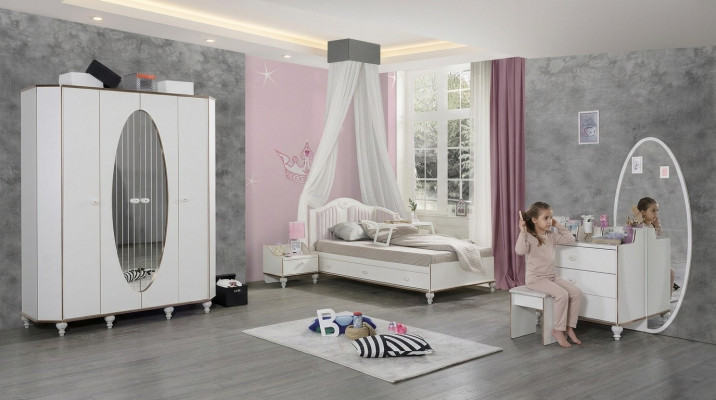 Ensemble de chambre à coucher Design Moderne de Luxe 4 pièces