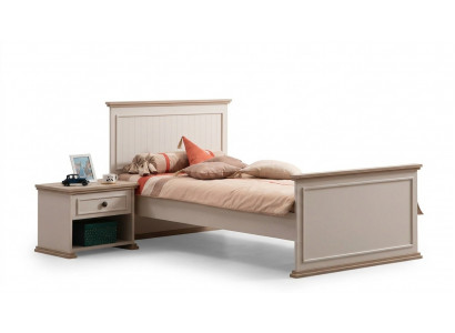 Lit lit simple Table de chevet Chambre à coucher 2pcs. Mobilier de luxe moderne neuf
