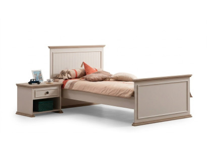 Lit lit simple Table de chevet Chambre à coucher 2pcs. Mobilier de luxe moderne neuf