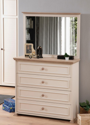 Commode avec miroir Luxueuse commode Console Commodes de chambre Chambre d'enfants