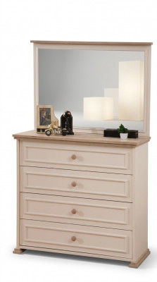 Commode avec miroir Luxueuse commode Console Commodes de chambre Chambre d'enfants