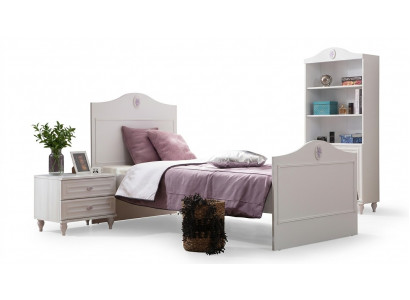 Lit de jeunesse Lit d'enfants Design pour enfants Moderne Lit blanc Chambre d'enfants nouveau