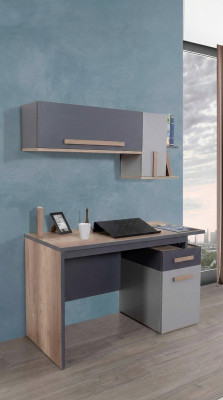 Bureau Table moderne Étagère murale Bois Jeunesse Chambre d'enfants Meubles Design