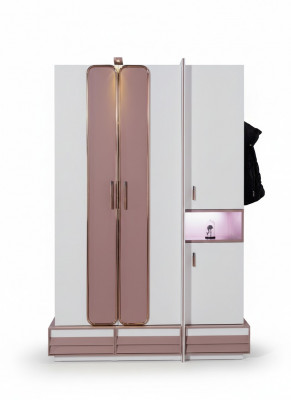 Armoire en bois de luxe pour filles, design de meubles pour enfants, rose, nouvelle