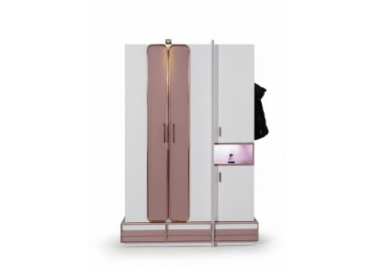 Armoire en bois de luxe pour filles, design de meubles pour enfants, rose, nouvelle