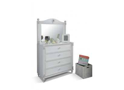 Chambre d'enfants Commode moderne avec miroir avec tiroirs Mobilier de designer Room