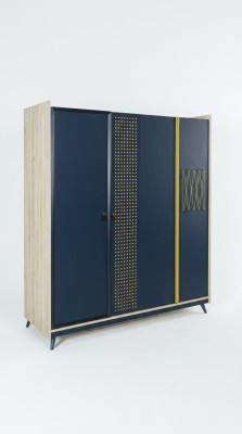 Garde-robe Conception de garde-robe Mobilier de chambre d'enfants Armoires polyvalentes
