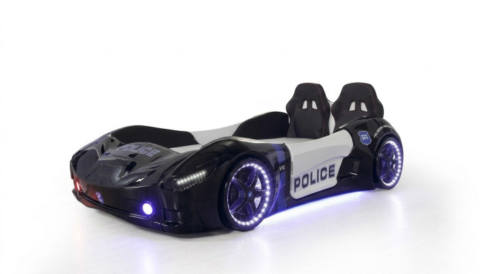 Lit de voiture de course avec matelas Lit d'enfant de voiture Lit de voiture Chambre d'enfants Mobilier