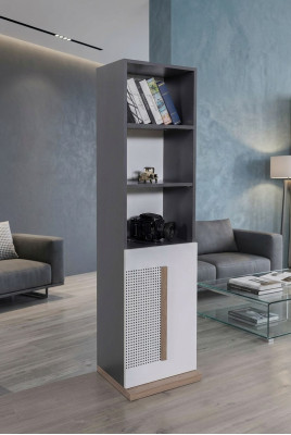 Armoire en bois Bibliothèque Jeunesse Gris Armoires Étagère Mobilier neuf