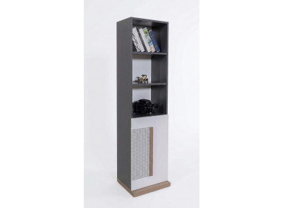 Armoire en bois Bibliothèque Jeunesse Gris Armoires Étagère Mobilier neuf
