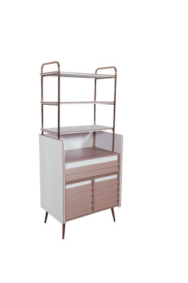 Étagère Polyvalent pour Livres, Armoire pour Chambre de Jeune, Meuble en Bois avec Étagères