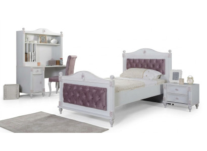 Lit Cadre de lit Chambre de jeunes Enfants Moderne Bois Lits neufs