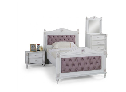 Designer table de chevet pour lit Lit Chambre Jeunesse Ensemble de meubles 2pcs. Lits
