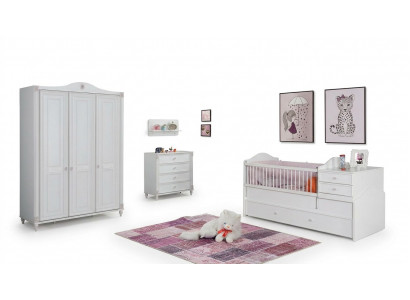 Set de chambre d'enfants Lit d'enfants Armoire Commode Chambre
