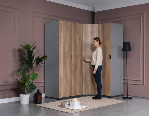 Armoire Chambre Jeunesse Armoires MARRON Design Mobilier Nouvelle Chambre