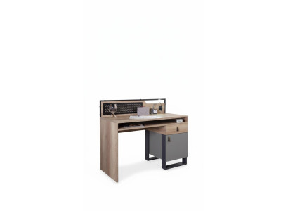 Bureau Table Marron Chambre À Coucher Chambre Jeunesse Bois Mobilier 131x63x109cm