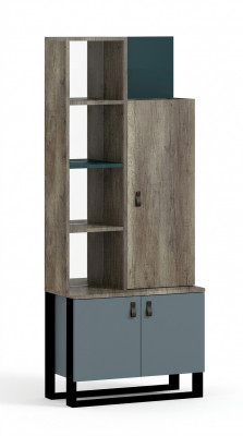 Étagère en bois pour la chambre des jeunes, meuble étagère design moderne.