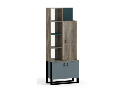 Étagère en bois pour la chambre des jeunes, meuble étagère design moderne.