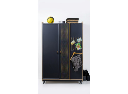 Conception de l'armoire de chambre à coucher pour la jeunesse Armoires de vêtements Mobilier bleu neuf