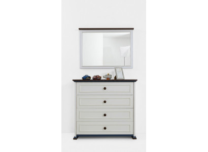 Commode avec tiroirs miroir Commodes en bois Commodes Buffet pour chambre de jeunes