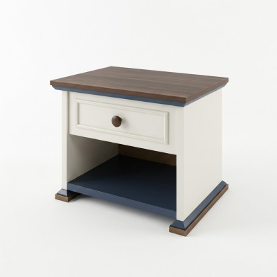Conception Mobilier Moderne Table de chevet Enfants Côté Chambre d'adolescent Blanc Bois