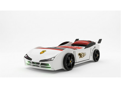 Voiture de course Lit de voiture Matelas Lit pour enfants Lit de voiture Chambre d'enfant Mobilier