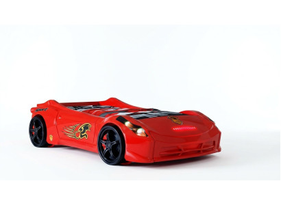 Chambre d'enfants Lit Lit d'enfant Design Voiture de course Lit de voiture avec matelas