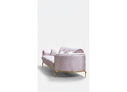 Canapé de luxe trois places moderne en tissu textile 234 cm xxl
