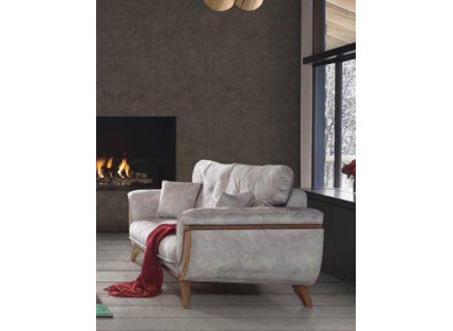 Canapé moderne trois places de luxe en tissu gris Canapé Canapés Sofas