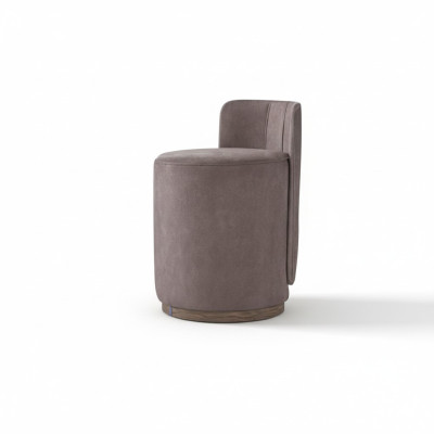Chaise de luxe pouf pouf de tabouret de coiffeuse ronde à piétement design