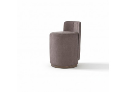 Chaise de luxe pouf pouf de tabouret de coiffeuse ronde à piétement design