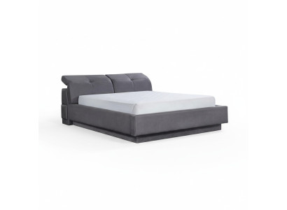 Conception de lit Lit double Matériau Bois Lits Rembourrage Chambre à coucher Mobilier 160x200