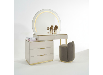 Coiffeuse Ensemble Console Miroir Mobilier de chambre Design Ensemble de tabouret neuf