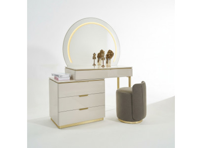 Coiffeuse Ensemble Console Miroir Mobilier de chambre Design Ensemble de tabouret neuf