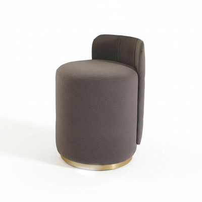 Fauteuil de design, Pouf de luxe, Coiffeuse, Tabouret rond, Siège rembourré, Tabouret