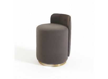 Fauteuil de design, Pouf de luxe, Coiffeuse, Tabouret rond, Siège rembourré, Tabouret