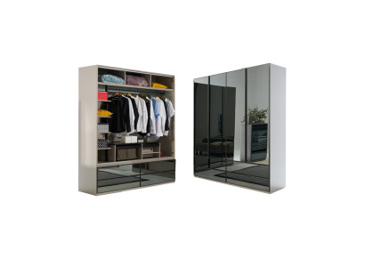 Armoire Armoire vitrine Chambre Bois moderne Armoires Mobilier nouveau