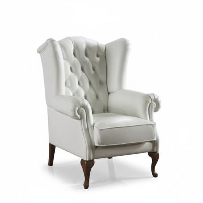 Fauteuil wing en cuir, place unique, canapé Chesterfield, canapé, meubles rembourrés neufs
