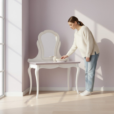 Mobilier de luxe pour hôtel Mobilier Coiffeuse Consoles Tables Bois Blanc