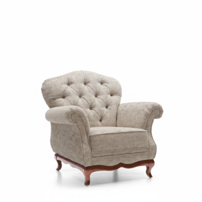 Chesterfield Fauteuil 1 Place Canapé Fauteuil Fauteuil Revêtement Siège Mobilier Tissu Textile