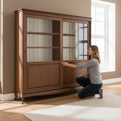 Regal Bücherkommode Klassische Möbel Regale Holz Vitrine Schrank