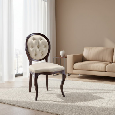 Chaises Salle à manger Chaise de luxe Fauteuil Chesterfield Meubles Chaise en bois