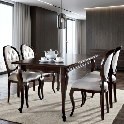 Table à manger Mobilier Salle à manger Tables 130x100 Table Marron Table en bois Bois