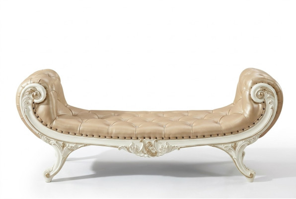 Tabouret Chambre Chaise Longue Tabouret Ottomane Cuir Chesterfield neuf