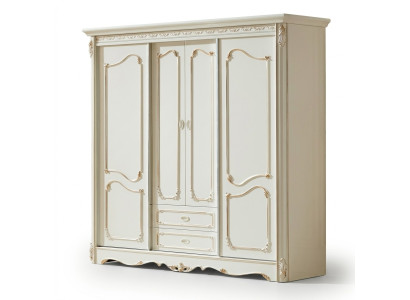 Classique Armoire Mobilier Armoires Chambre Bois Blanc Bois